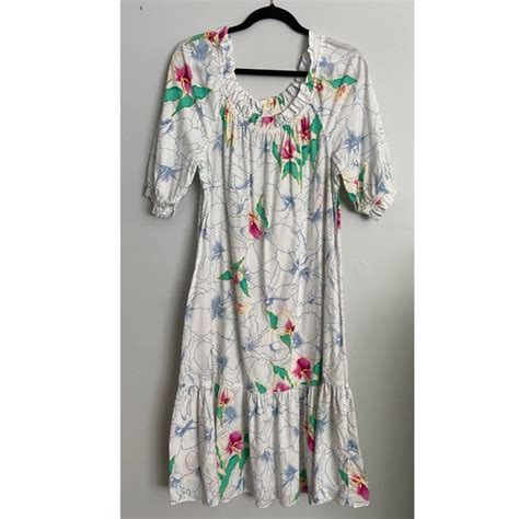 Hilo Hattie Dresses Vintage Mumu Hawaiian Floral Print Sundress Poshmark