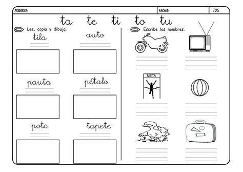 Lectoescritura Con La Letra T Literacy Diagram Bullet Journal