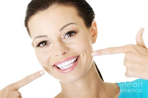 Woman Showing Her Perfect Teeth Photograph By Piotr Marcinski