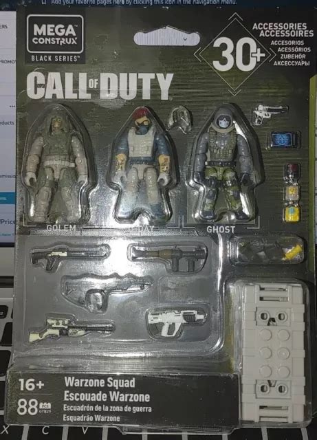 Mega Construx Call Of Duty Warzone Squad Accessories Pieces