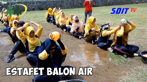 Permainan Estafet Balon Air Seru Game Outbound Terheboh Bmt