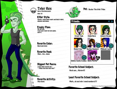 Tyler Rex Monster High Oc By Shizarah On Deviantart