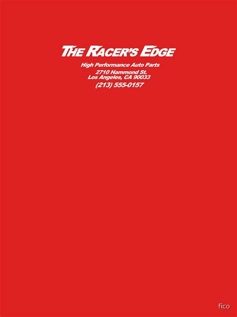 "The Racers Edge?" Essential T-Shirt by fico | Redbubble