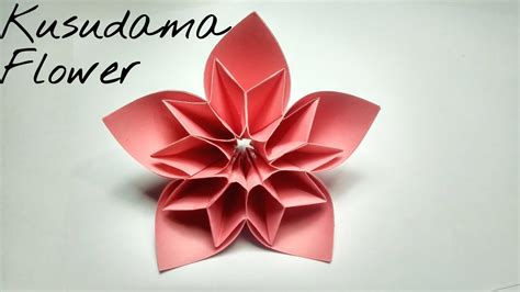 How To Make Kusudama Paper Flower Kusudama Flower Tutorial For