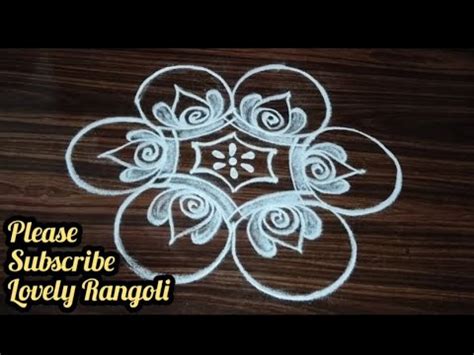 Vaigasi Madham Easy Flowerrangoli Pandaga Muggulu Beginners Rangoli