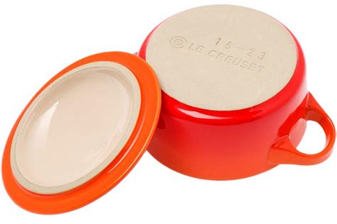 Le Creuset Mini Cocotte 10 cm 0 25L orange rot Günstiger shoppen bei