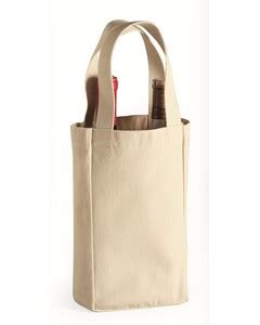 Liberty Bags 8868 Gusseted 10 Ounce Natural Tote With Colored Handle