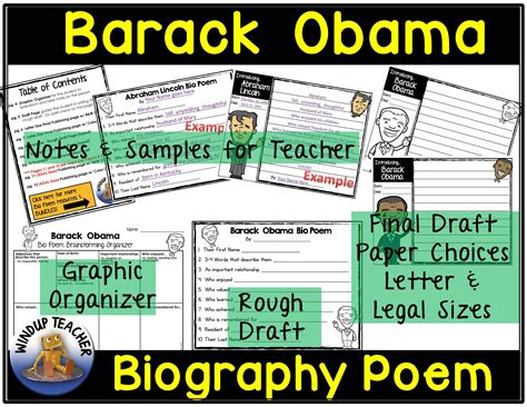 Barack Obama Poem Writing Activity Classful