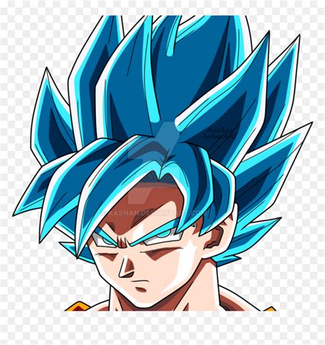 Super Saiyan Blue Goku Head , Png Download - Goku Super Saiyan Blue Drawing Face, Transparent ...