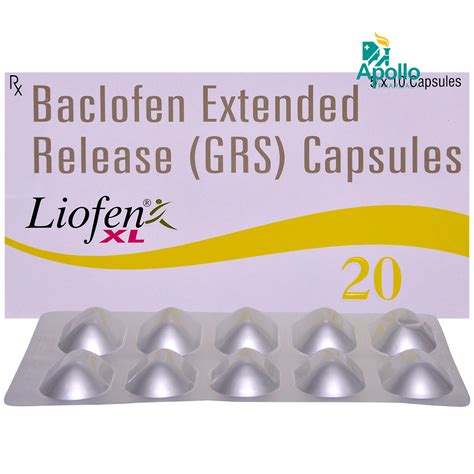 Liofen Xl Capsule S Price Uses Side Effects Composition