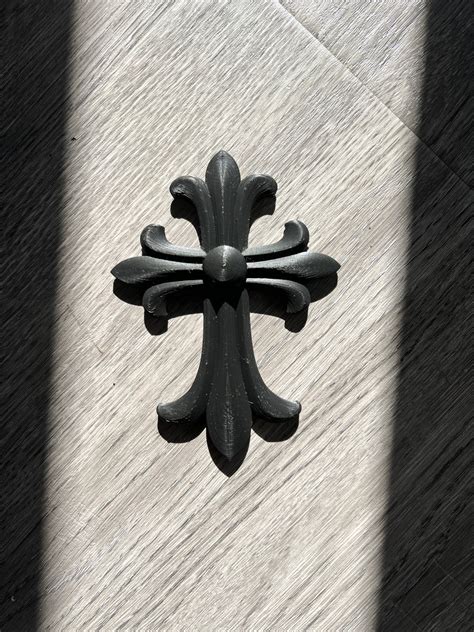 Chrome Hearts Inspired 3d Cross Etsy