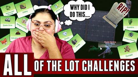 All Of The Lot Challenges Youtube