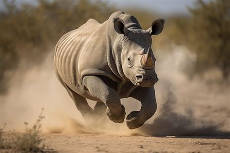 Rhino Africa, Running, Rhinoceros, Wildlife, Dust, HD, 52% OFF