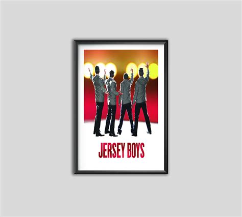 Jersey Boys Musical Theatre Poster, Canvas Wall Art, Wall Decor, Canvas ...