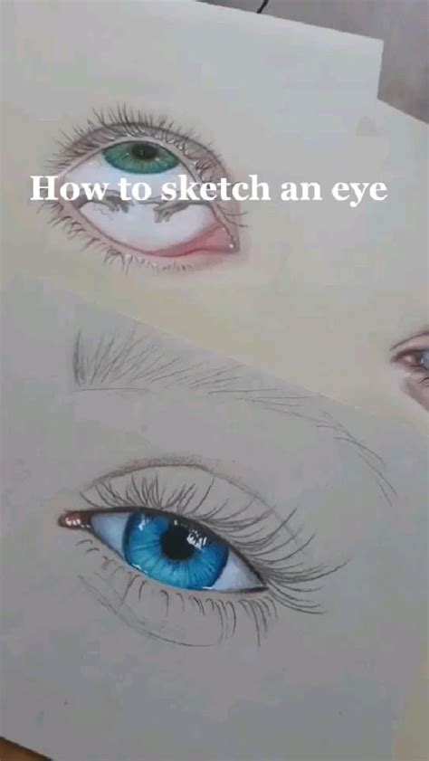 eye sketching technic, realistic eye sketching tutorial, how to sketch ...