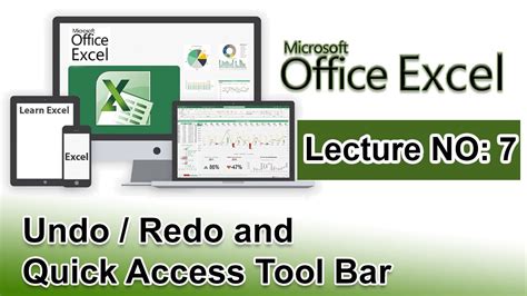 How To Use Undo Redo Commands In Excel How To Use Quick Access