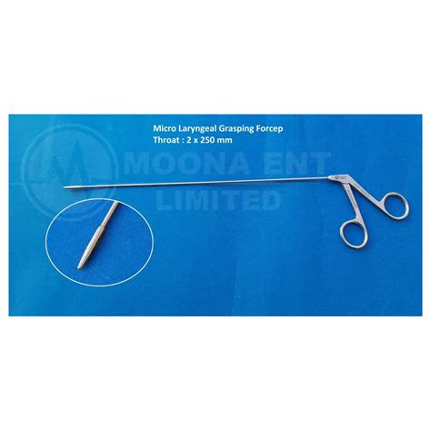 ENT Micro Laryngeal Grasping Forceps Throat Surgical Forceps Moona