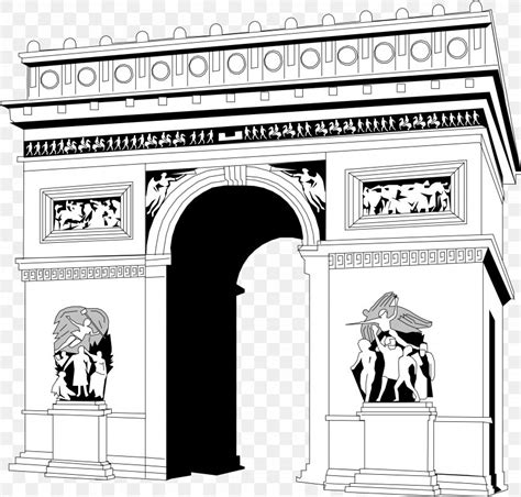 Arc De Triomphe Clip Art Vector Graphics Illustration, PNG, 4284x4088px ...