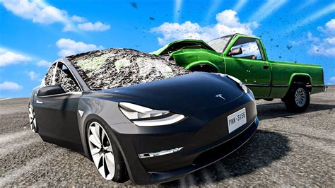 Camodo DESTROYED My Tesla Model 3 BeamNG Drive Mods YouTube