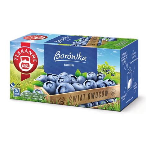 Teekanne Blueberry Borówkowa 20 kopert herbata ekspresowa owocowa