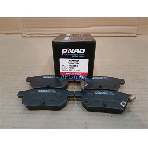 Toyota Vios Ncp 93 Ncp 150 Dnao Rear Brake Pad Made In Korea