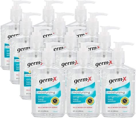 Germ X Germ X Hand Sanitizer Original With Pump 8 Fl Ounce Pack Of