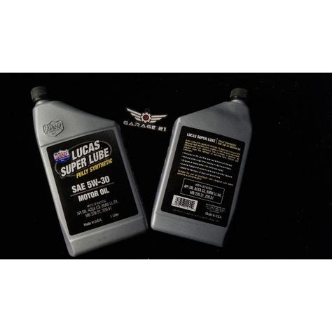 Lucas Super Lube Fully Synthetic SAE 5W 30 Motor Oil 1 Liter CAR