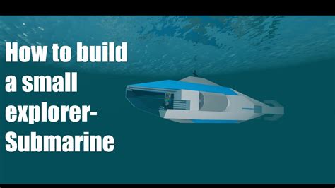 How To Build A Small Explorer Submarine In Roblox Plane Crazy Youtube