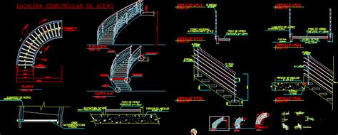 Planos De Escalera D En Dwg Autocad Proyectos De Escaleras D Hot Sex