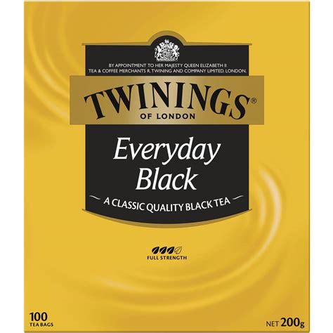 Twinings Every Day Black Tea Bags 100 Pack Woolworths