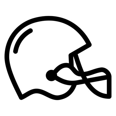 Premium Vector American Football Icon On Transparent Background