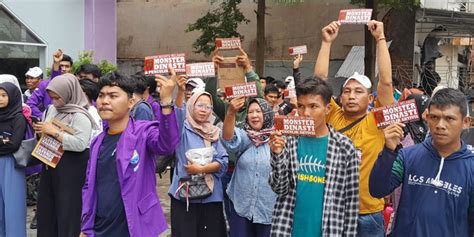 Tolak Politik Dinasti Ratusan Mahasiswa Jambi Gelar Mimbar Demokrasi