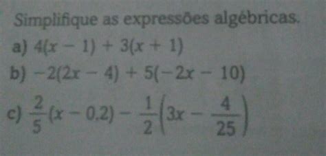 Simplifique As Express Es Alg Bricas A X X B X