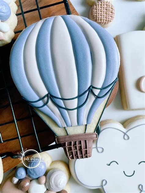 Hot Air Balloon Cookie For Baby Shower