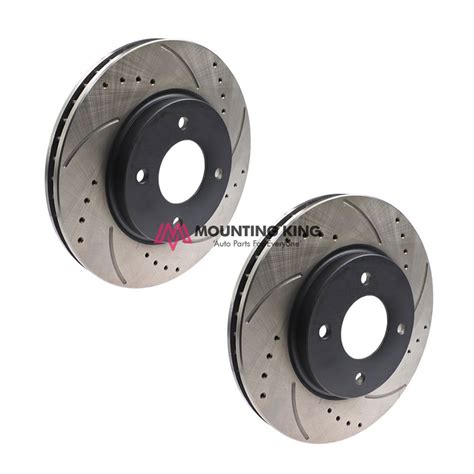 Buy Rear Disc Rotor Set Drilled Slotted Standard Size Mounting