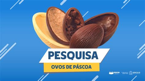 Procon Aracaju divulga pesquisa de preços dos ovos de chocolate FaxAju