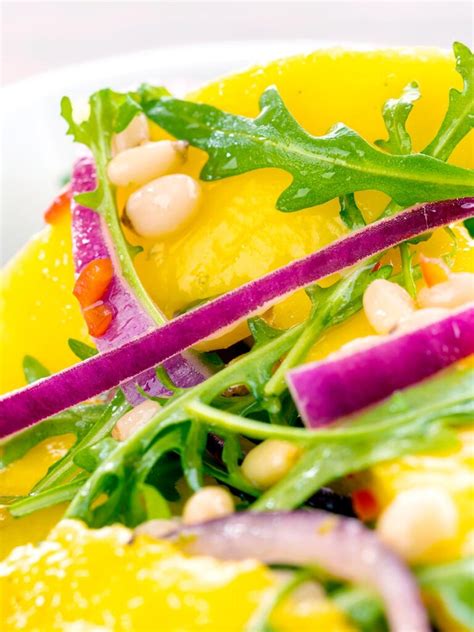 Spicy Mango Salad With Rocket Krumpli