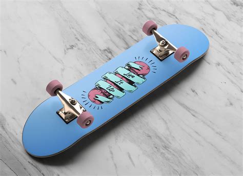 Free Upside Down Skateboard Mockup PSD Good Mockups