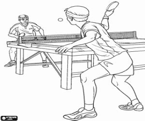 Desenho De Esporte Ping Pong Para Colorir Tudodesenhos Entre Na