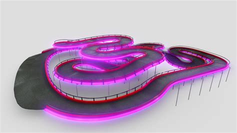 Fnaf Sb Roxy Raceway Gokart Track Download Free 3d Model By