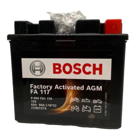 Batterie Moto Bosch Fa Agm V Ah A Ytz S Agm Moto Quad