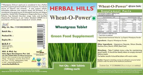 Buy Herbal Hills Wheatgrass Value Pack Tablets Online Get Upto