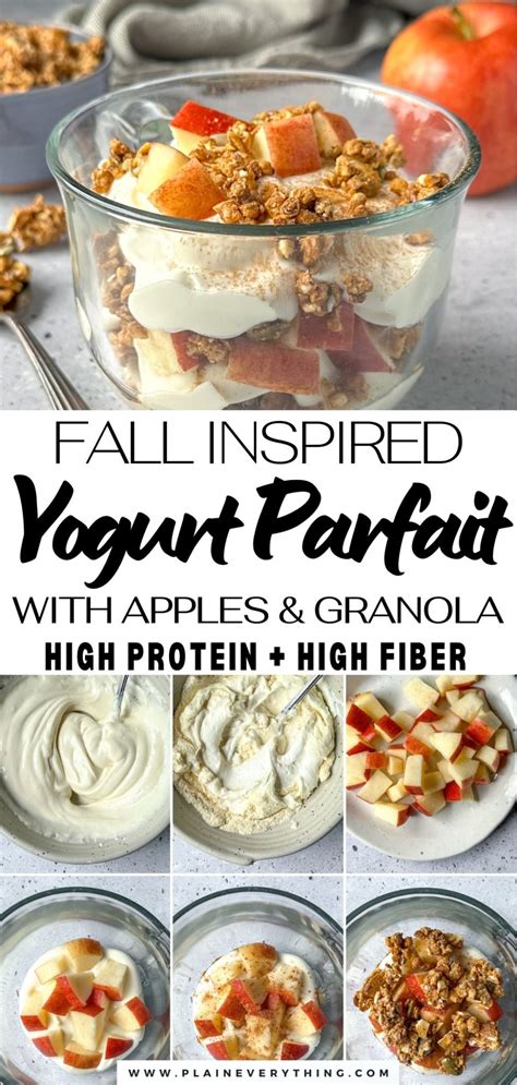 Yogurt Parfait Recipe With Apples And Granola