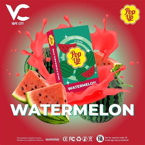 VC Pop Up POD Watermelon Pod Head E Liquid 2ml Nic 3 แท หวพอ