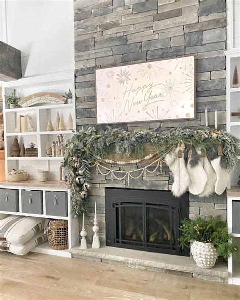 Gray Stone Fireplace And White Stockings Soul Lane