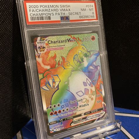 Mavin Pokemon Champions Path Charizard Vmax Secret Rare Rainbow