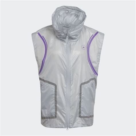 Adidas By Stella Mccartney Truepace Running Gilet Grey Adidas Uk