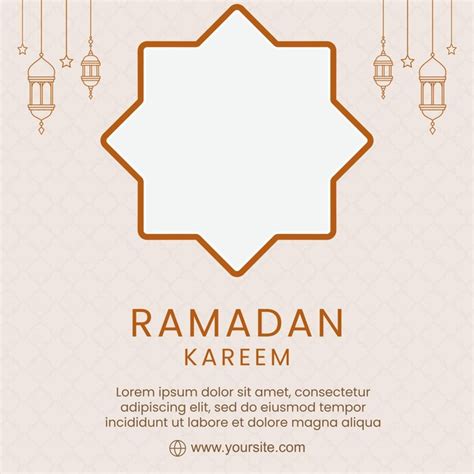 Premium Vector Ramadan Post Template Social Media Post Template