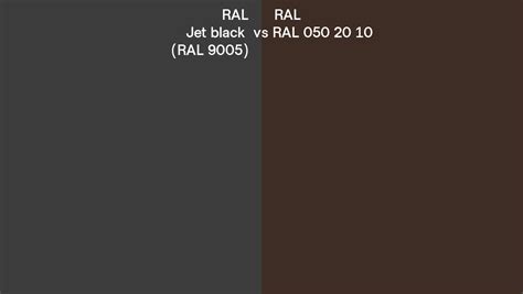 Ral Jet Black Vs Ral Side By Side Comparison