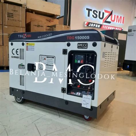 Genset Silent 15 KVA 1 Phase Tsuzumi TDG 15000S 1 Japan Technology